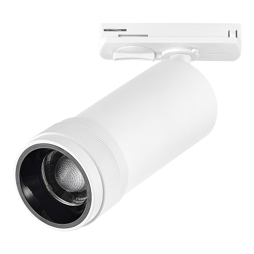 ST385.536.20 Св-к трек. Zoom Белый LED 1*20W 3000K 1 800Lm Ra 10-55° IP20 D65xH145 220V BASE фото 2